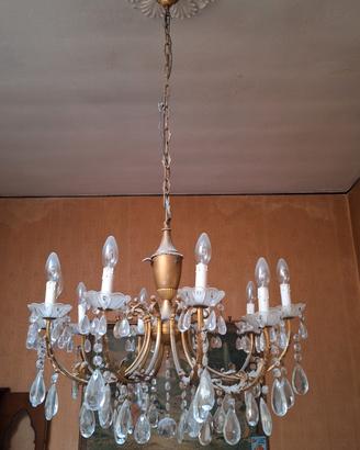 lampadario a gocce in stile Maria Teresa 