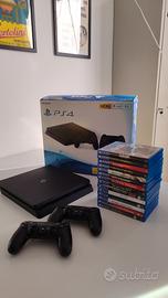 ps4 1tb, due joystick e giochi