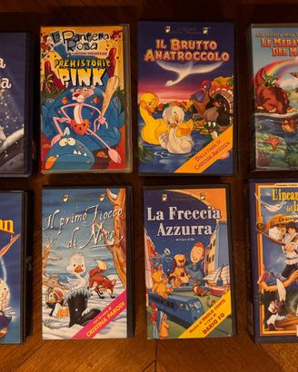 Lotto 8 VHS Cartoni Animati e Disney