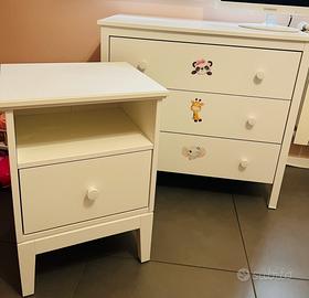 Cassettiera e comodino