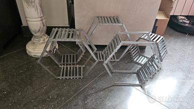 Composizione modulare esagonale, design unico