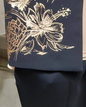 tailleur blu elegante 