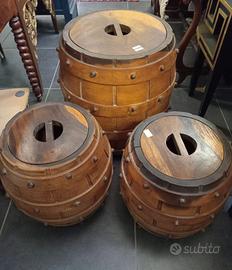 TAVOLO e 4 SEDUTE DA PUB INGLESE A FORMA DI BOTTE