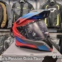 Casco Dual AIROH Commander Boost Red/Blue Matt