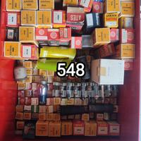 stock 548 valvole elettriche radio e tv