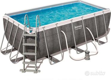 Piscina Bestway 4,12x2,01 & Pompa filtro a sabbia.