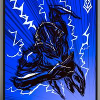 Quadro Warframe "Volt Prime” - Stampa