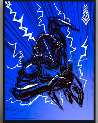 Quadro Warframe "Volt Prime” - Stampa