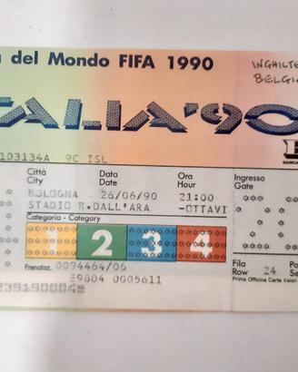 Biglietto Mondiali Italia 90