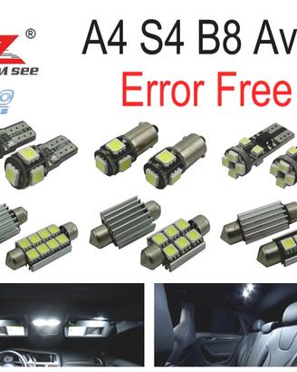 KIT 20 LAMPADE LED INTERNE PER AUDI A4 S4 B8 QUATT