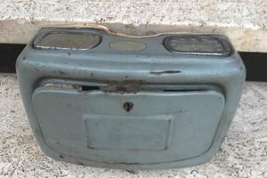 PORTAOGGETTI RARO CON CONTACHILOMETRI LAMBRETTA LD