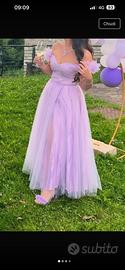 Abito in tulle lilla
