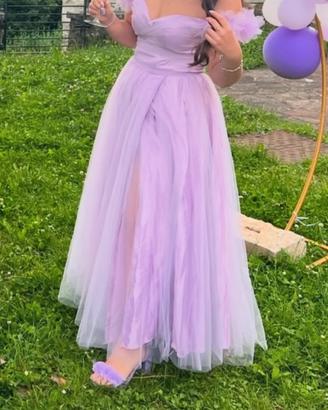 Abito in tulle lilla