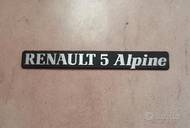 Scritta sigla fregio stemma Renault 5 Alpine
