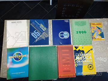 CATOLOGHI CD MC DVD LP PROFESSIONALI ARTISTI RARO