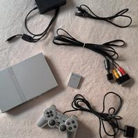 PLAYSTATION 2 CON MEMORY E CONTROLLER SILVER 