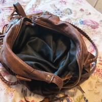 Borsa vera pelle testa di moro con frange € 80