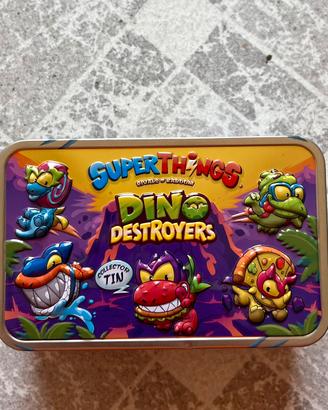 SuperThings Dino Destroyers Tin + 5 bustine