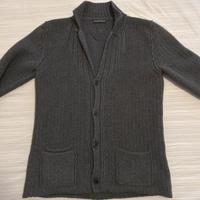 Cardigan Uomo TRU TRUSSARDI Grigio Maglione Lana