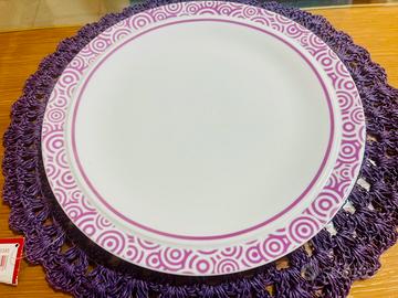 Piatti Andrea Fontebasso con tovagliette (set da 4