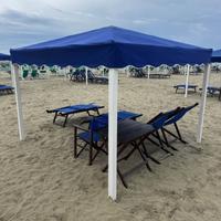 Tenda quadrata giardino o mare con struttura accia