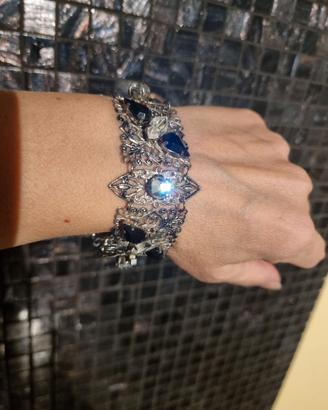 Bracciale in filigrana con cristalli