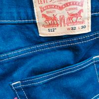 Levi's 512 Blu nuovi, 32 30