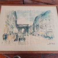 stampe con cornice di Cascella  vedute di Parigi