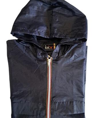 K-way bambino 12 anni "Sky" con cappuppjo blu