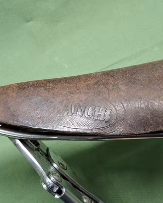 Bianchi bici epoca vintage sella corsa cuoio.