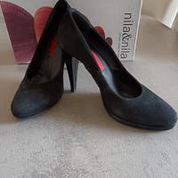 scarpe da donna camoscio nero