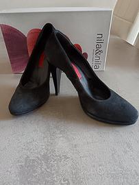 scarpe da donna camoscio nero