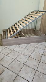 Letto contenitore 1 piazza e mezzo 