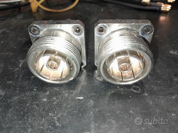 2 connettori RF radio 7/16" femmina da pannello