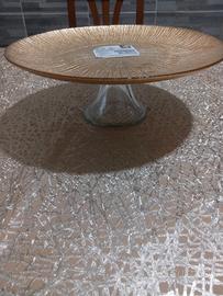 alzata per dolci in vetro 