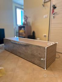 Mobile TV con contenitore – effetto legno e cement