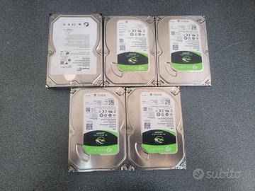 Lotto HDD Hard Disk 5 dischi 1Tb SATA 3,5