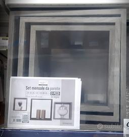 Set mensole cubo da parete