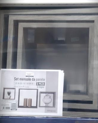 Set mensole cubo da parete