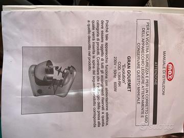 impastatrice max gran gourmet