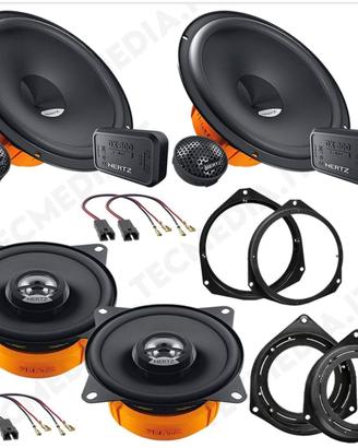 Kit 6 casse altoparlanti anteriore e posteriore