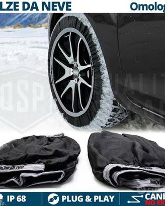 Calze da Neve per Auto OMOLOGATE Italia e Europa