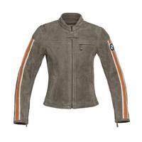 GIACCA MOTO PELLE BMW SCHWABING KHAKI LADY tg S
