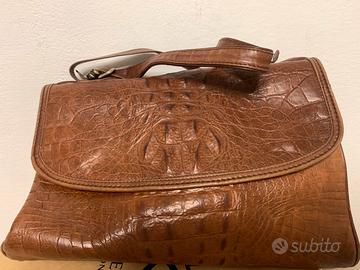 Borsa a Cartella Vintage MARIANELLI Pelle e Cuoio