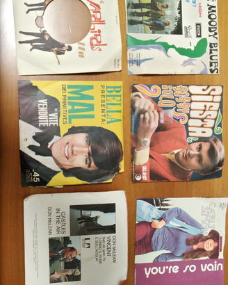 Carly Simon,Yardbirds, Copertine 45 giri anni 60