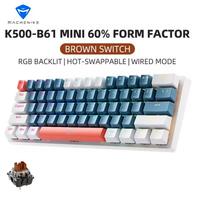 Tastiera Meccanica Machenike K500-B61 60% layout 