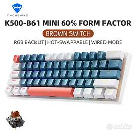 Tastiera Meccanica Machenike K500-B61 60% layout 