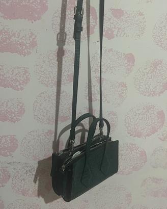 👜 Borsa ZARA verde scuro effetto coccodrillo