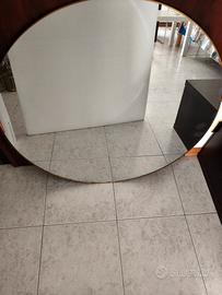 Specchio tondo dorato Ø 80 cm – 