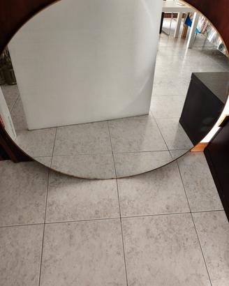 Specchio tondo dorato Ø 80 cm – 